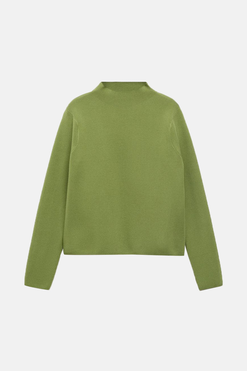 Pull col rond Vert - MANGO