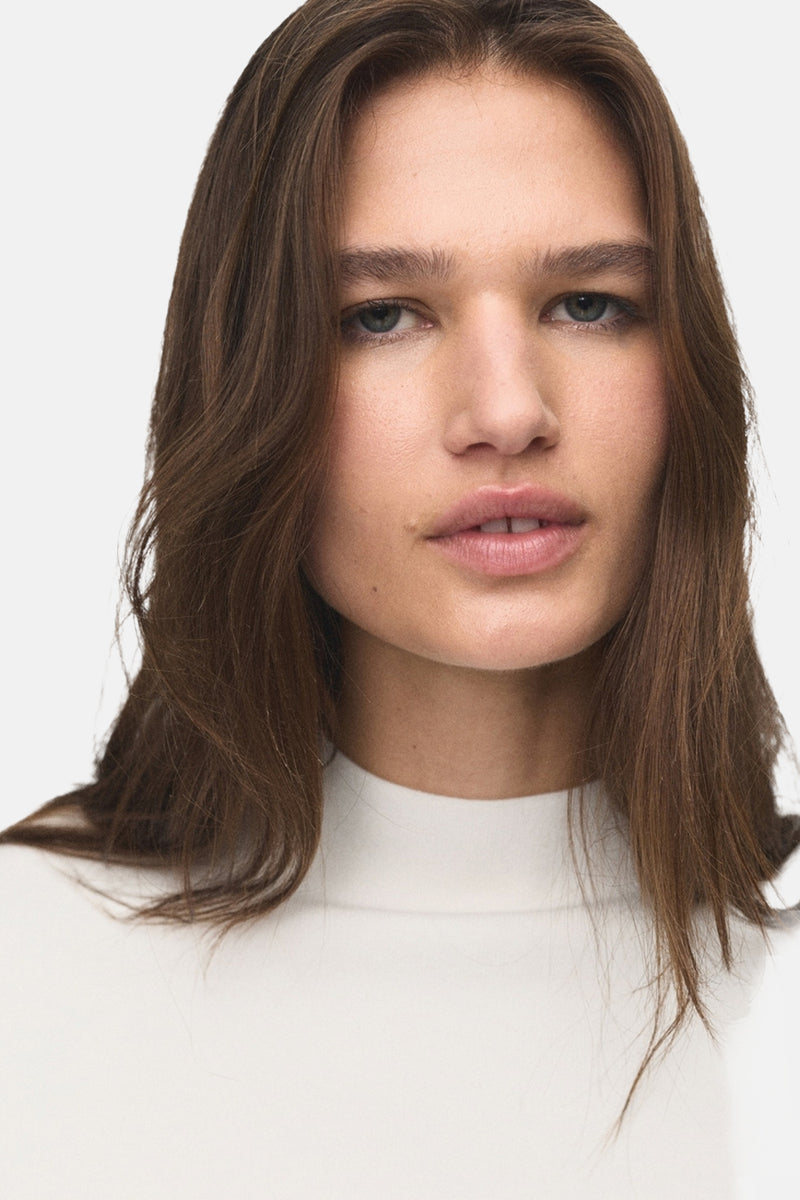 Pull met ronde hals - Wit