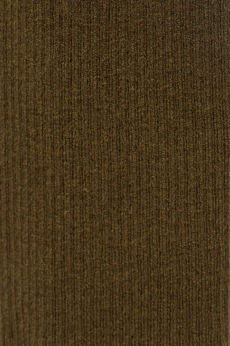 Pull met ronde hals - khaki