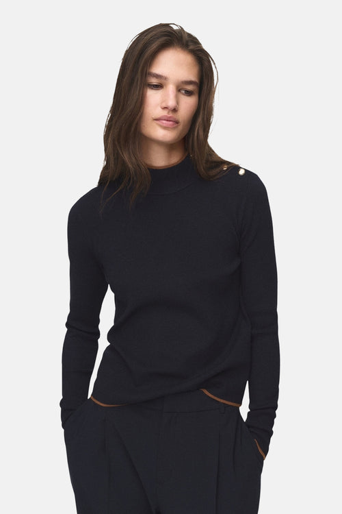 Pull col rond multicolore - MANGO