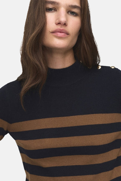 Pull met ronde hals - multicolor