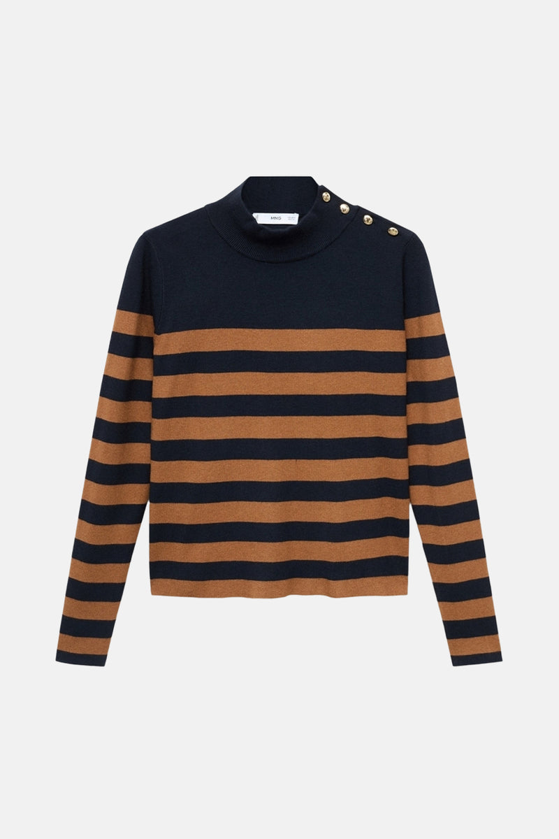 Pull met ronde hals - multicolor