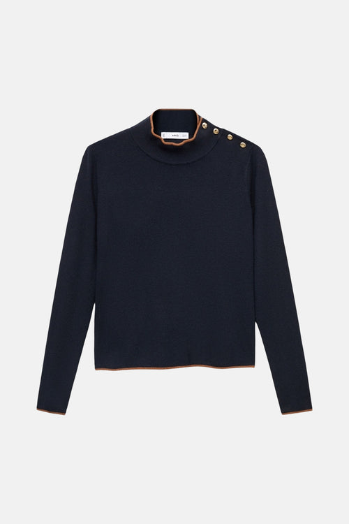 Pull col rond multicolore - MANGO