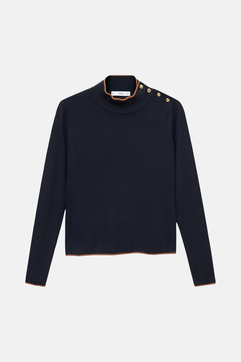 Pull col rond multicolore - MANGO