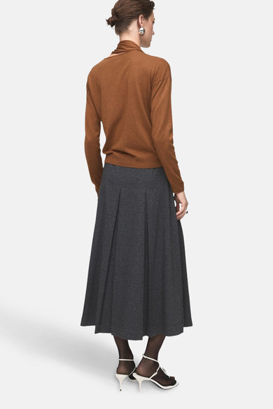 Pull met ronde hals - bruin