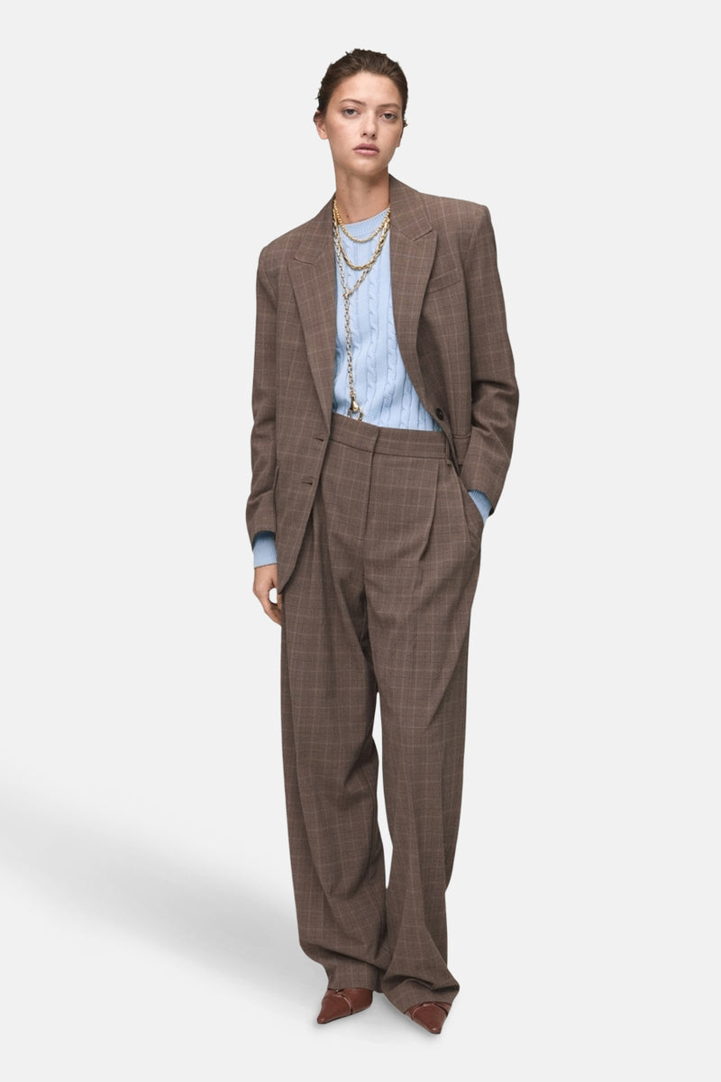 Pull met ronde hals - blauw