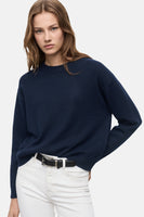 Pull met ronde hals - blauw