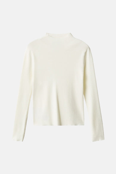 Pull met ronde hals - ecru