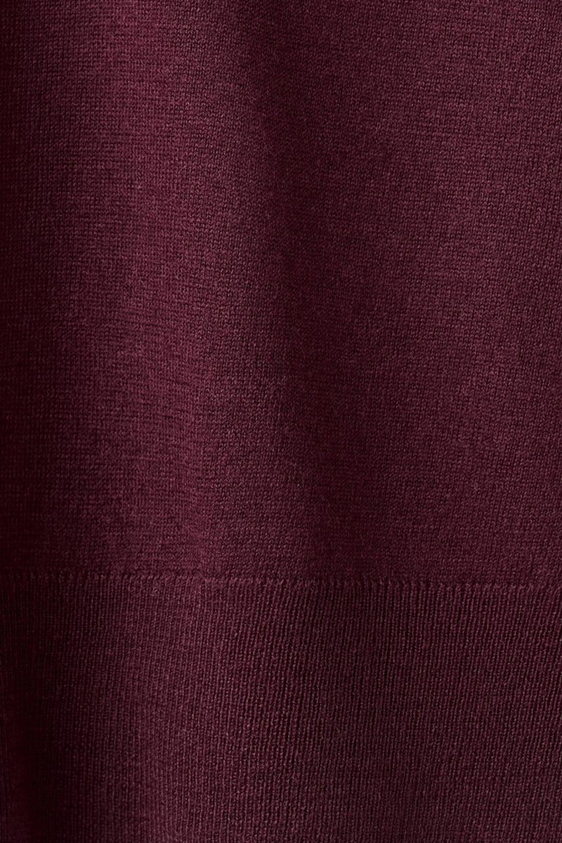 Pull met ronde hals - Bordeaux