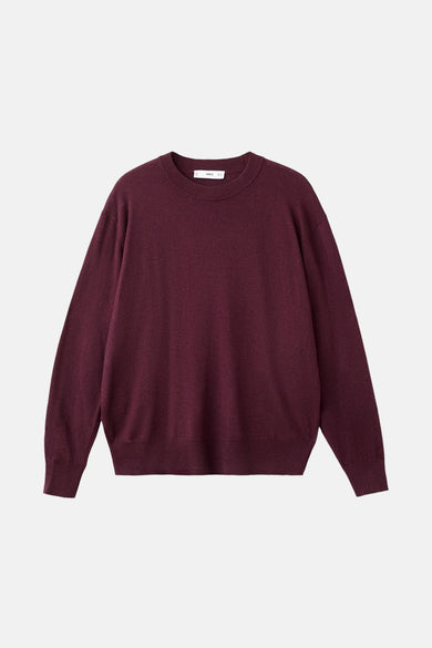 Pull met ronde hals - Bordeaux