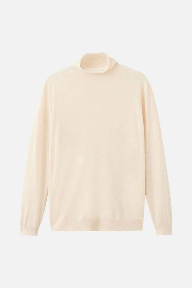 Pull met rolkraag - ecru