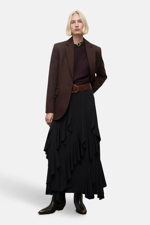 Pull met ronde hals - bordeaux