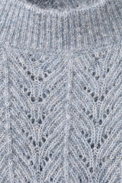 Pull met ronde hals - blauw