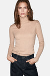 Pull met rolkraag - beige