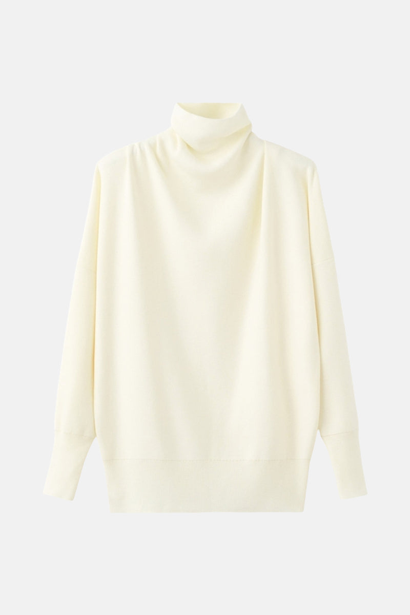 Pull met rolkraag - ecru