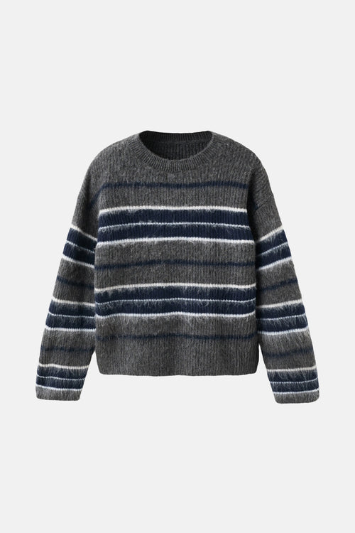 Pull met ronde hals - multicolor