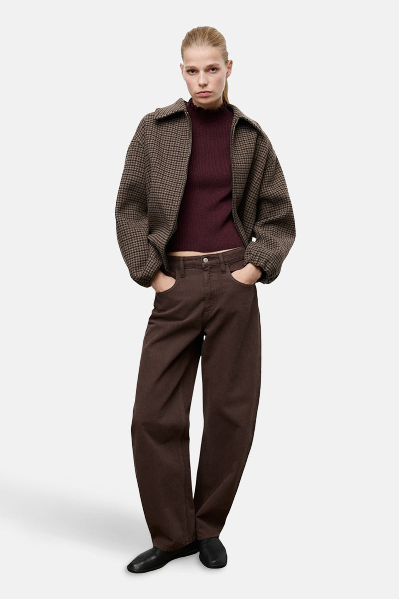 Pull met ronde hals - bordeaux