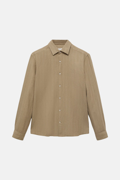 Hemd met lange mouwen - Kaki