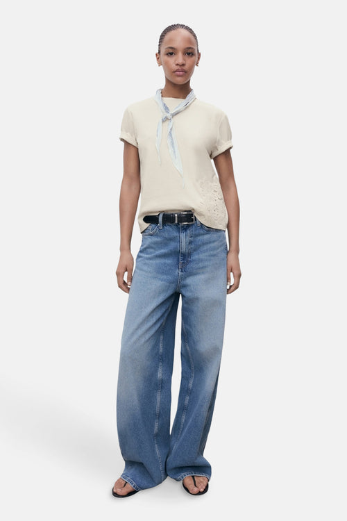 T-shirt met korte mouwen - beige