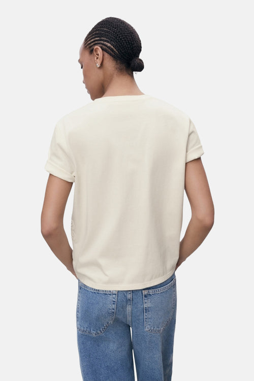 T-shirt met korte mouwen - beige