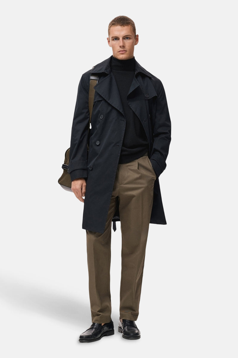 Pull met ronde hals - zwart