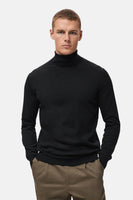 Pull met ronde hals - zwart