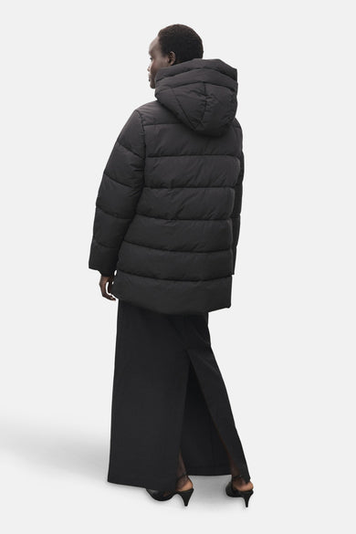 Lange jas zwart - MANGO