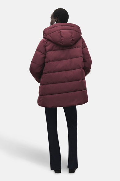 Lange jas bordeaux - MANGO