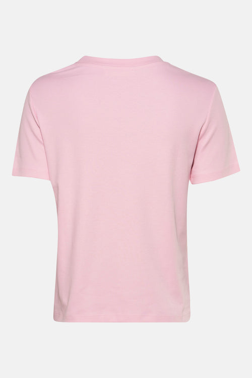 Top uni manches courtes Rose - MANGO