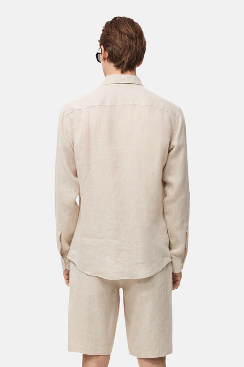 Chemise (manches longues) Beige - MANGO