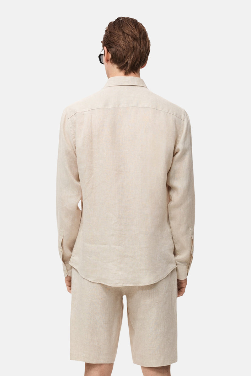 Hemd met lange mouwen - beige