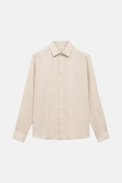 Hemd met lange mouwen - beige