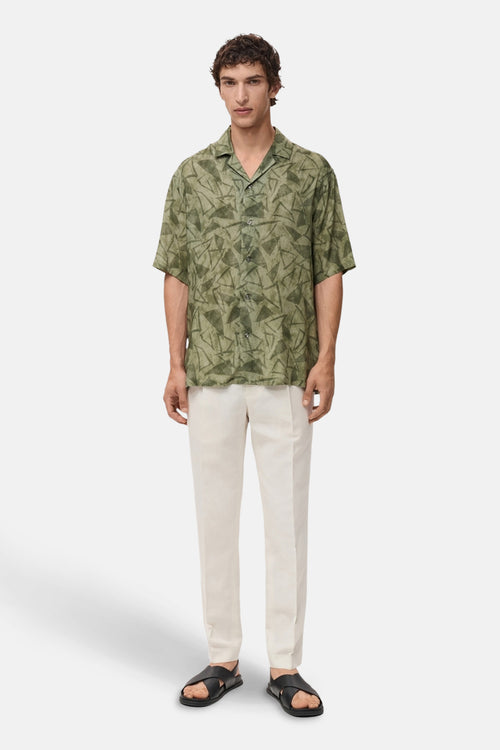 Chemise (manches courtes) Vert - MANGO