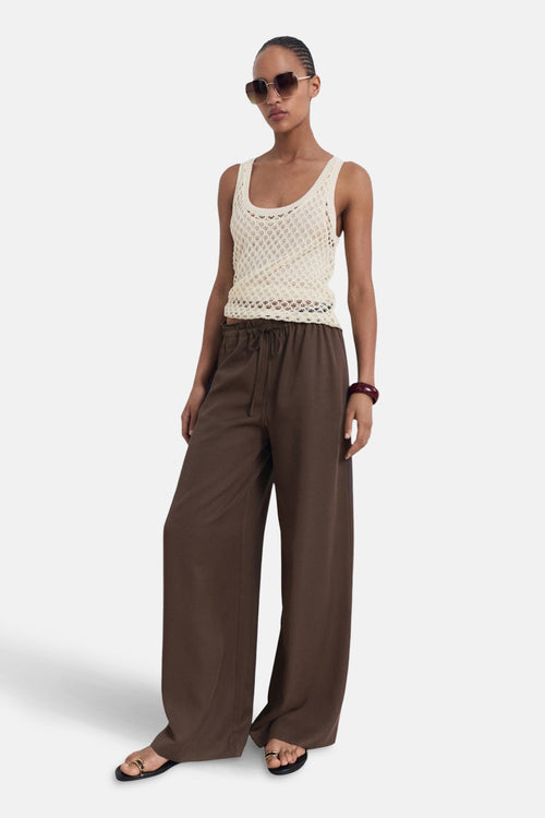 Pantalon Brun - MANGO