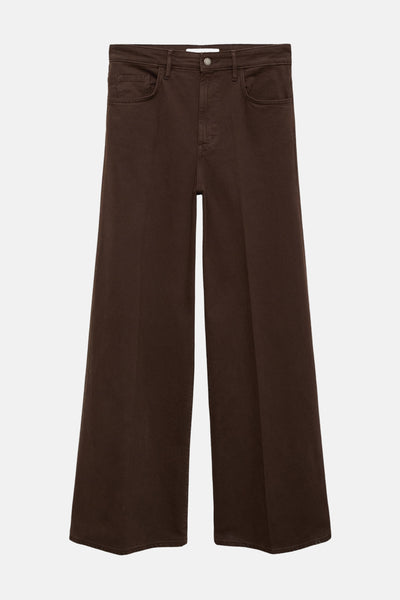 Gekleurde bruine jeans van MANGO, met een losse pasvorm en zichtbare voorzakken.