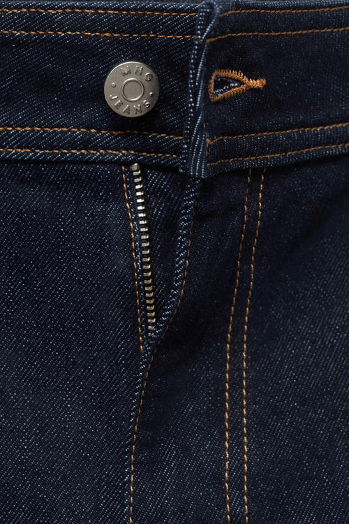 Jean large DARK BLUE DENIM - MANGO