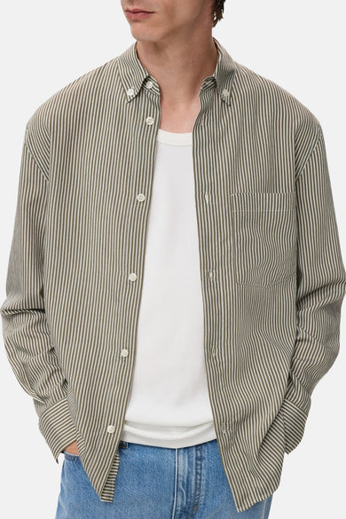 Hemd met lange mouwen - Kaki - MANGO - 7