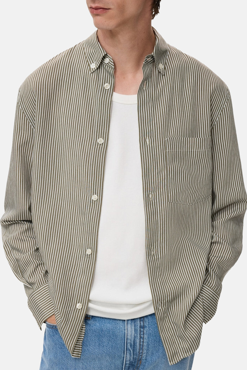 Hemd met lange mouwen - Kaki - MANGO - 6