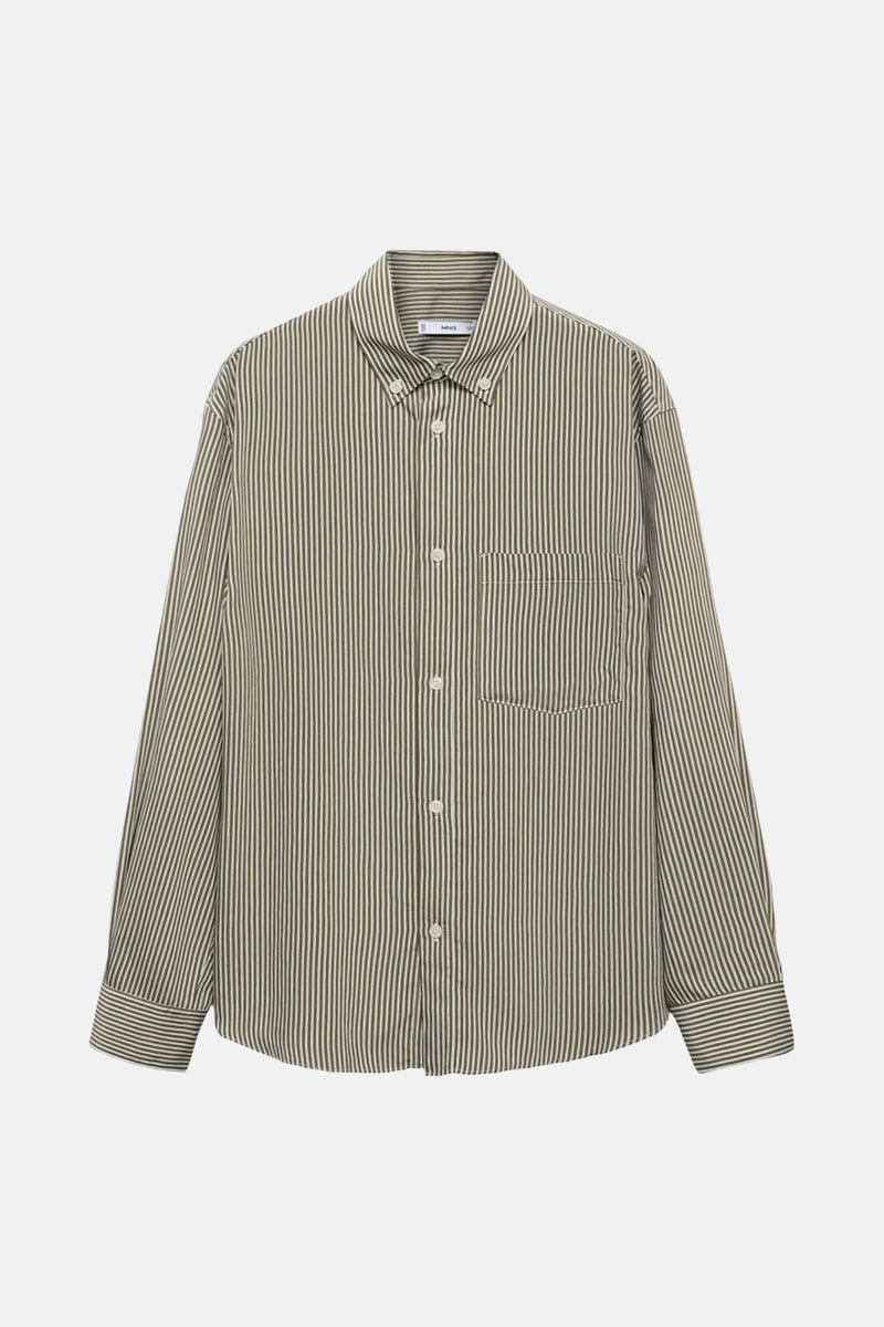 Hemd met lange mouwen - Kaki - MANGO - 7