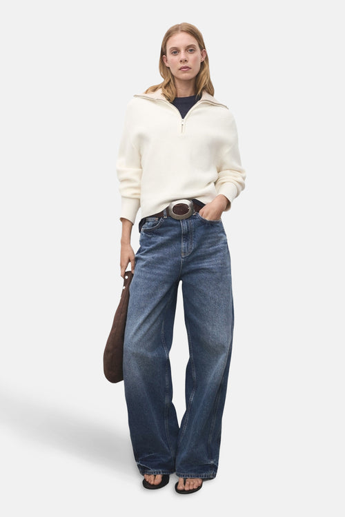 Pull met rolkraag - Wit