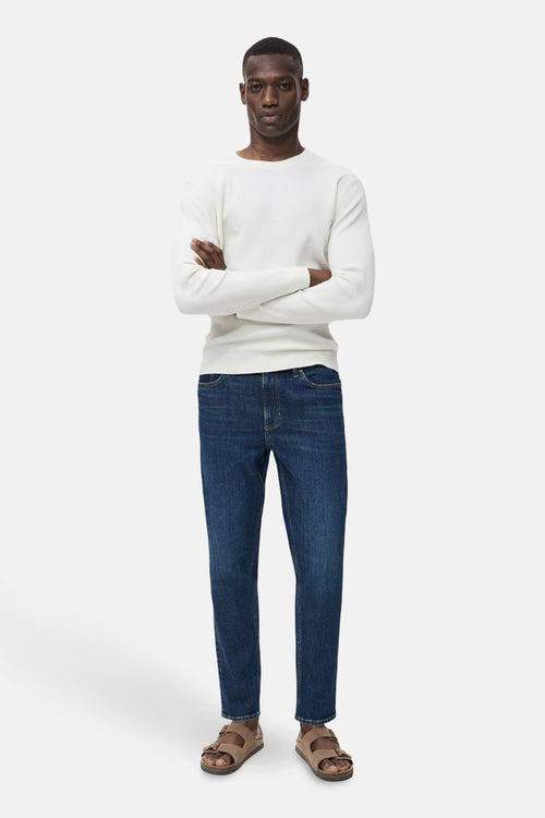 Jean slim DARK BLUE DENIM - MANGO
