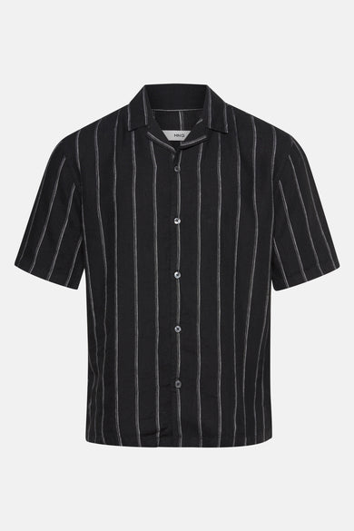 Chemise (manches courtes) Noir - MANGO
