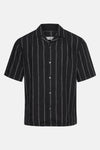 Chemise (manches courtes) Noir - MANGO