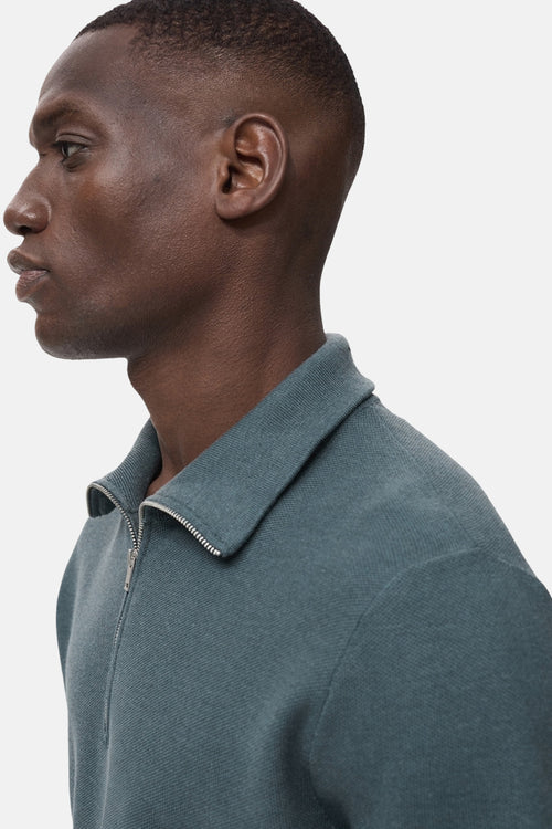 Pull à col roulé - Bleu