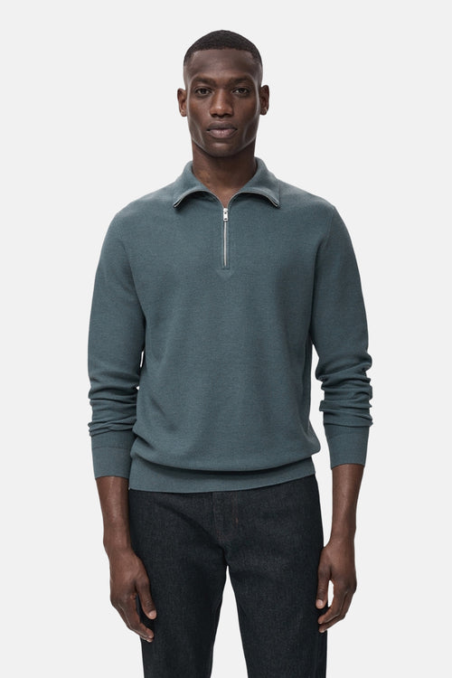 Pull met rolkraag - Blauw