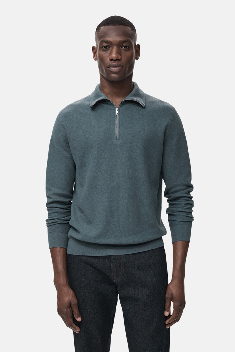 Pull met rolkraag - Blauw