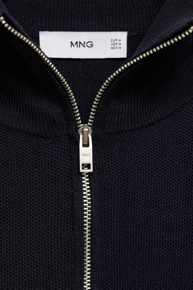Pull met rolkraag - blauw
