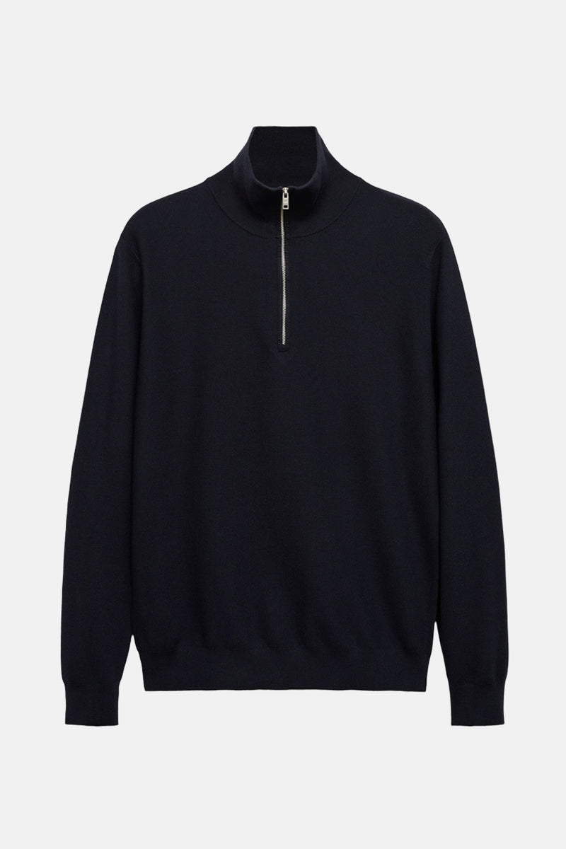 Pull met rolkraag - blauw
