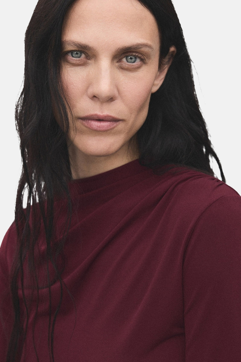 T-shirt met lange mouwen - bordeaux