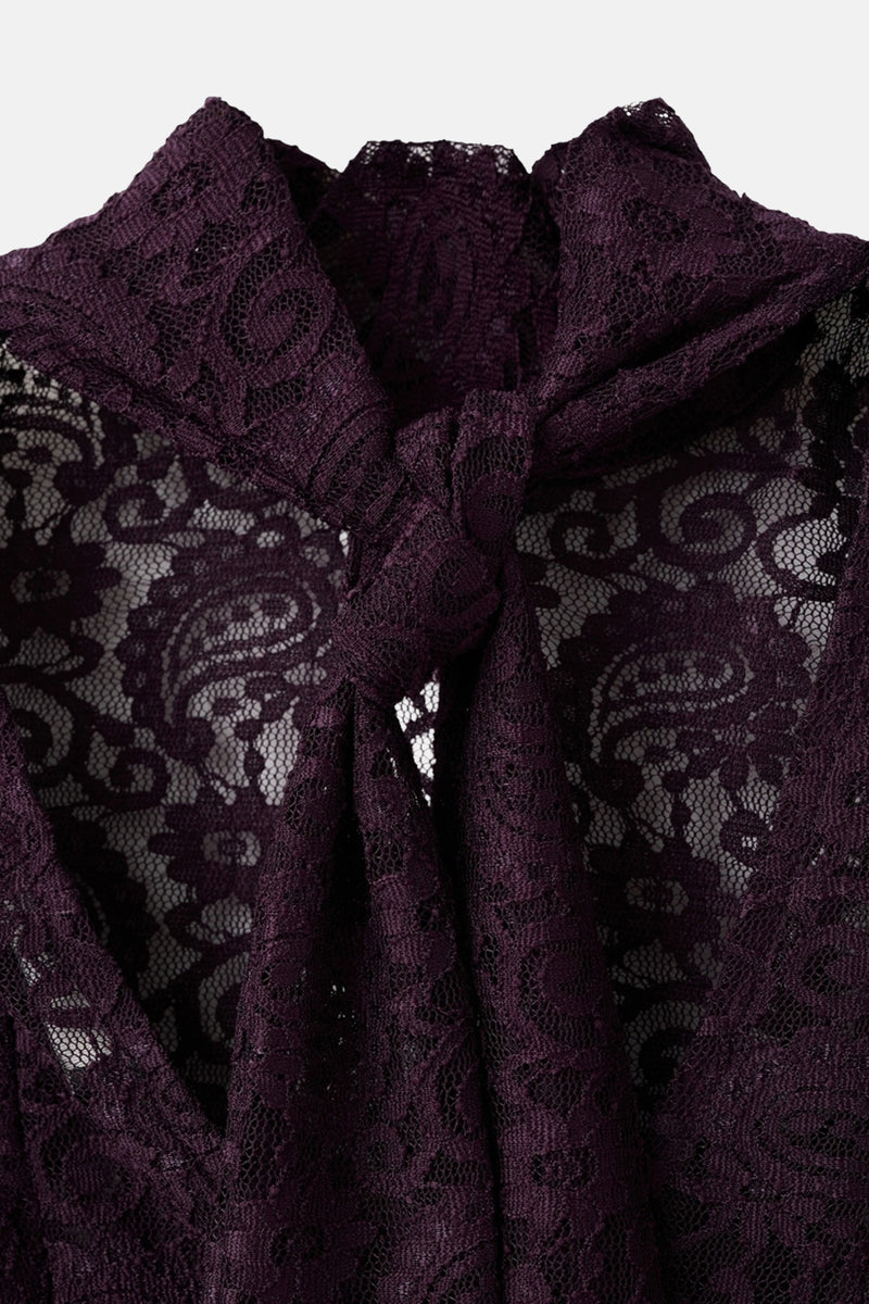 Blouse met lange mouwen - bordeaux